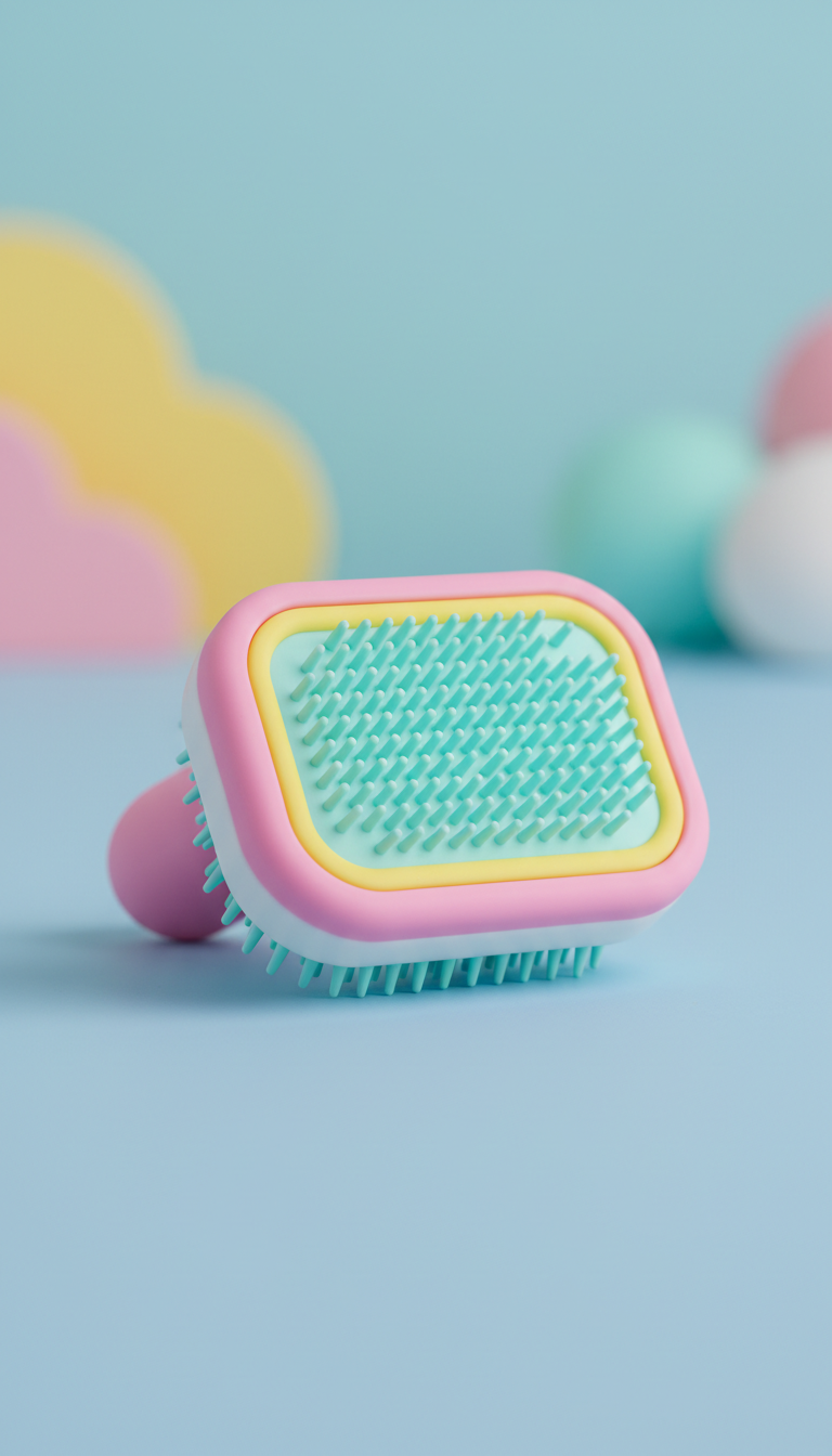 Self-Cleaning Grooming Brush